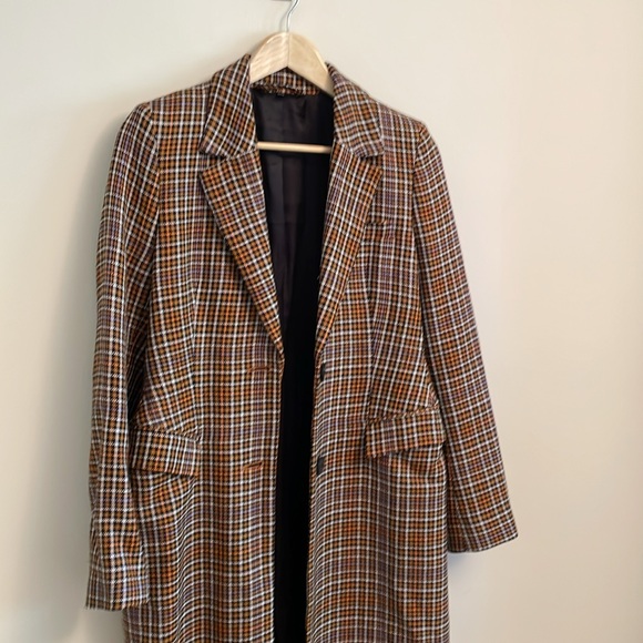 NWOT & Other Stories Plaid Hourglass Coat - Picture 7 of 13